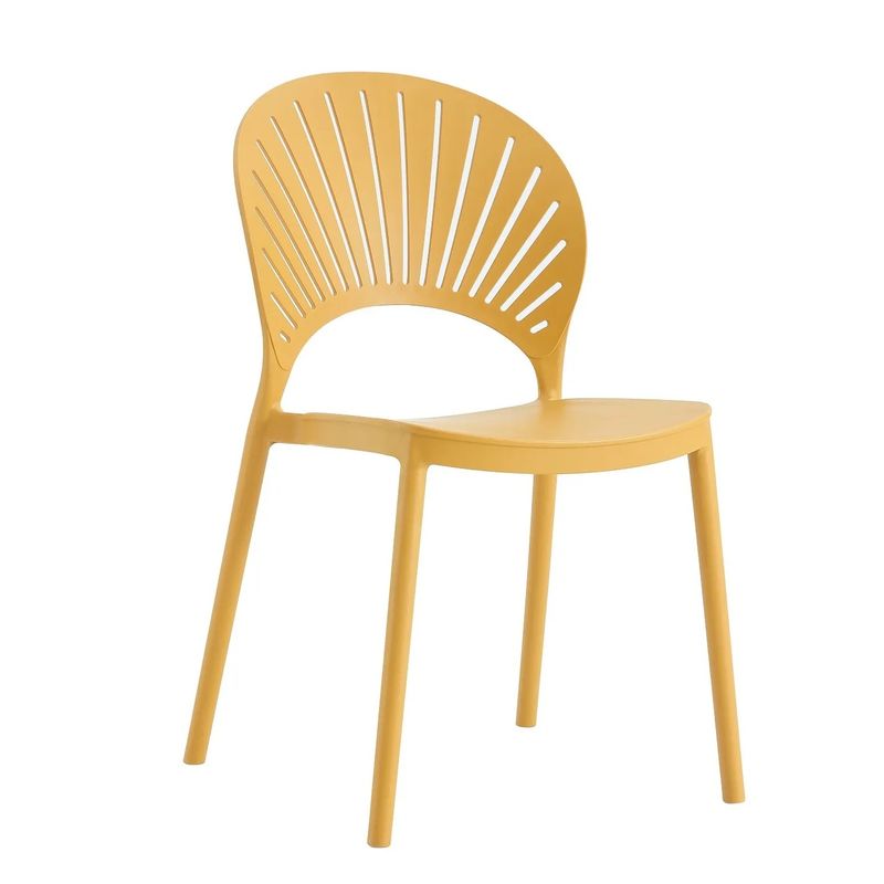 TU MESITA - Silla de Abanico Yoli color Amarillo TU MESITA