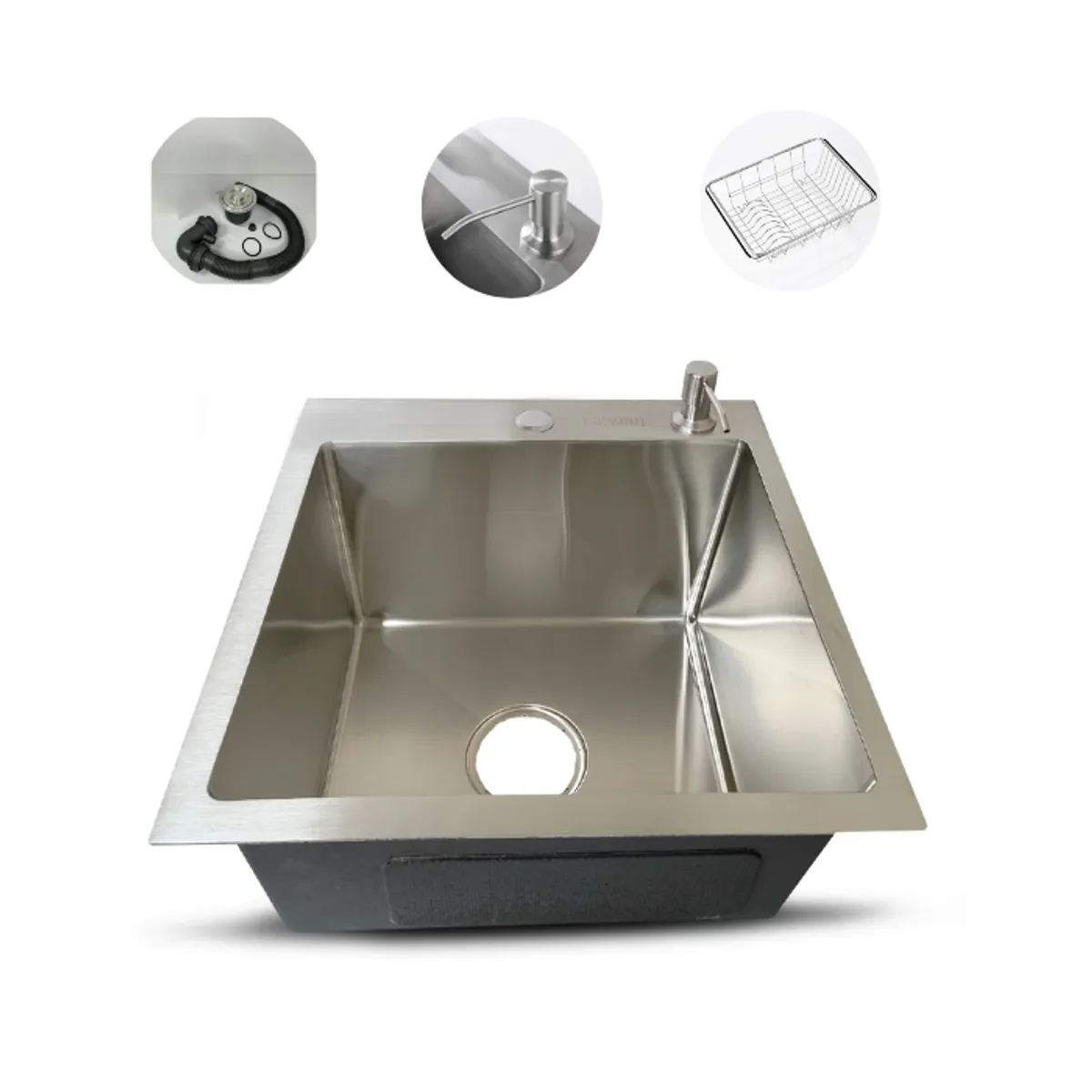 FRATELLI - LAVADERO DE COCINA ACERO INOXIDABLE SATINADO PRM-4545S