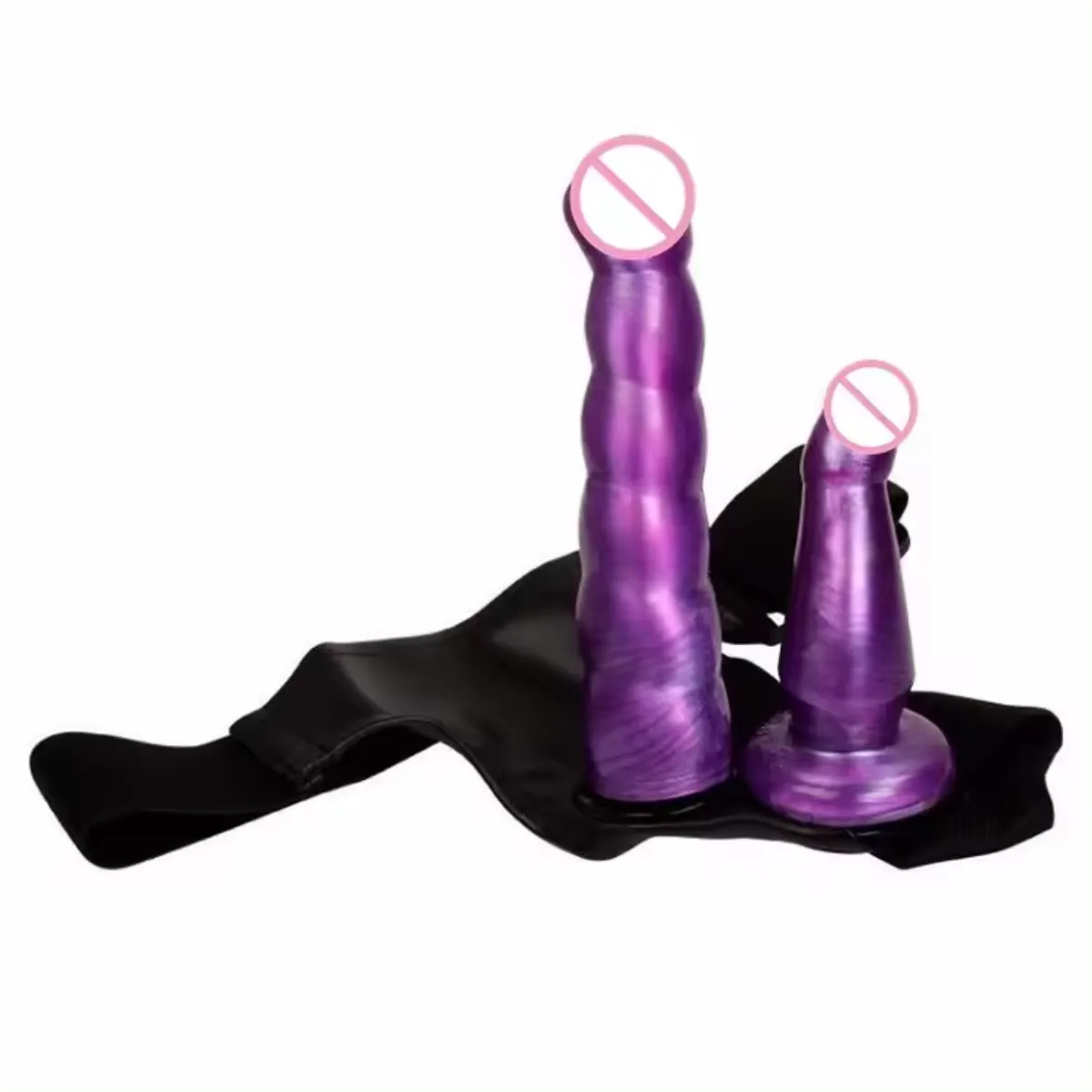 GENERICO - Consolador Doble Con Arnes Lésbico