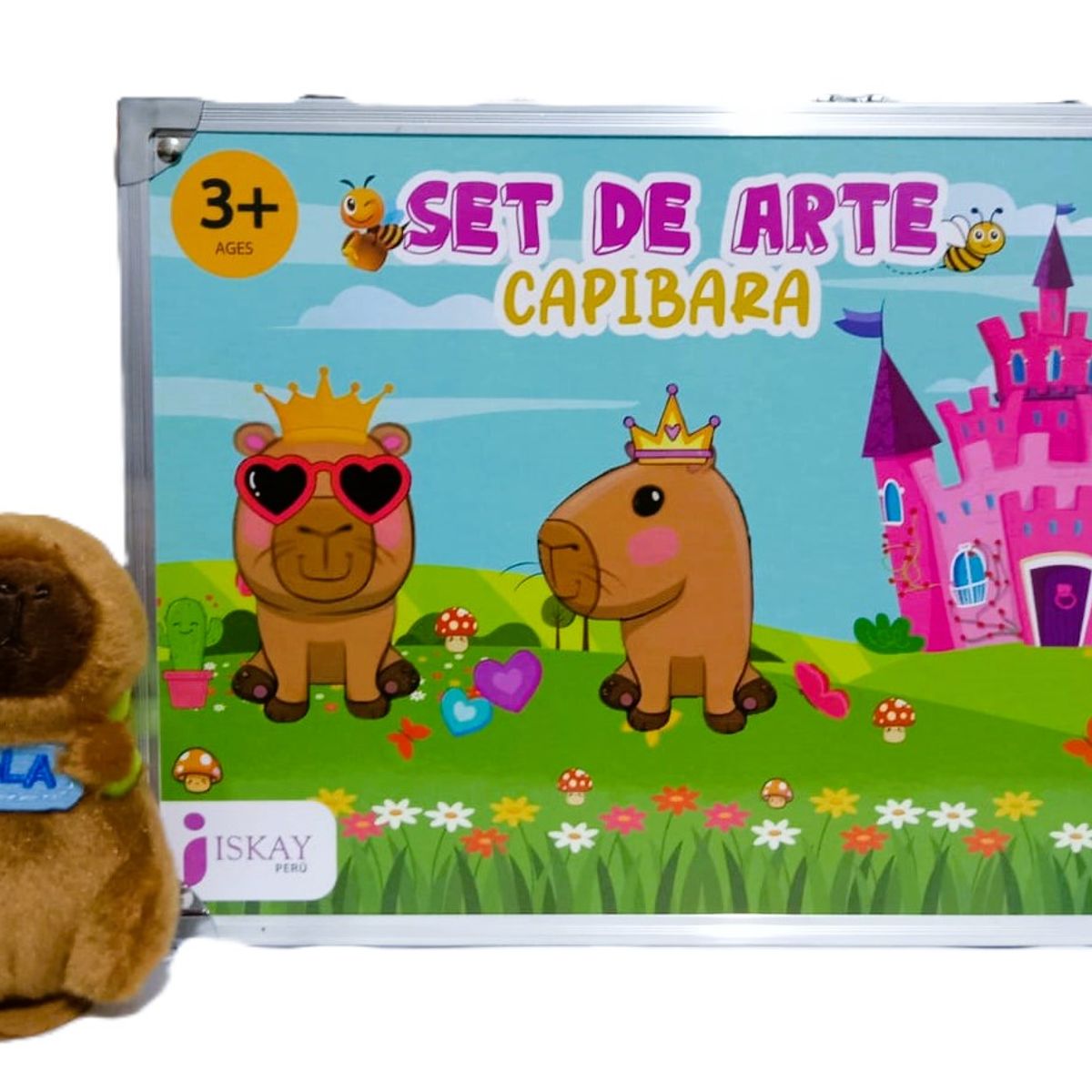 GENERICO - Set de Arte Maleta Capibara 6 Niveles + Capibara Imantado