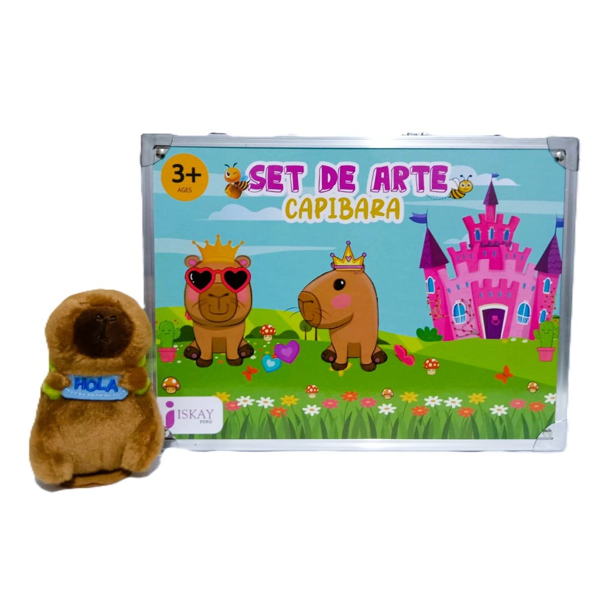 GENERICO - Set de Arte Maleta Capibara 6 Niveles + Capibara Imantado