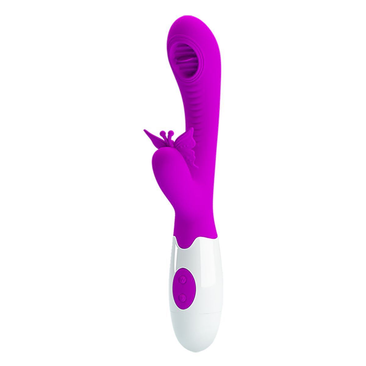 PRETTY LOVE - Vibrador Femenino Rabbit Doble Punto G y Estimulador Moth Silicona