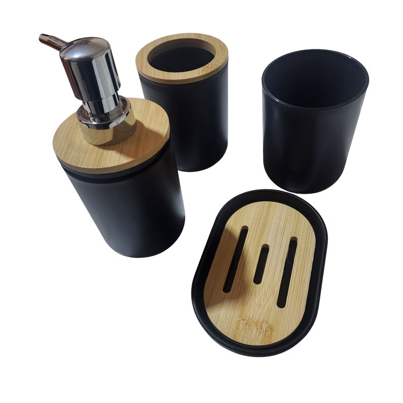 GENERICO - Juego de Accesorios Para Baño diseño moderno x4 pzs