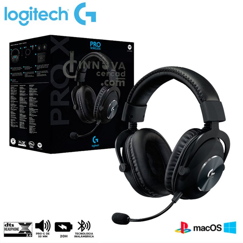 LOGITECH - Auricular Logitech G Pro X Gaming Inalambrico Con Microfono Negro