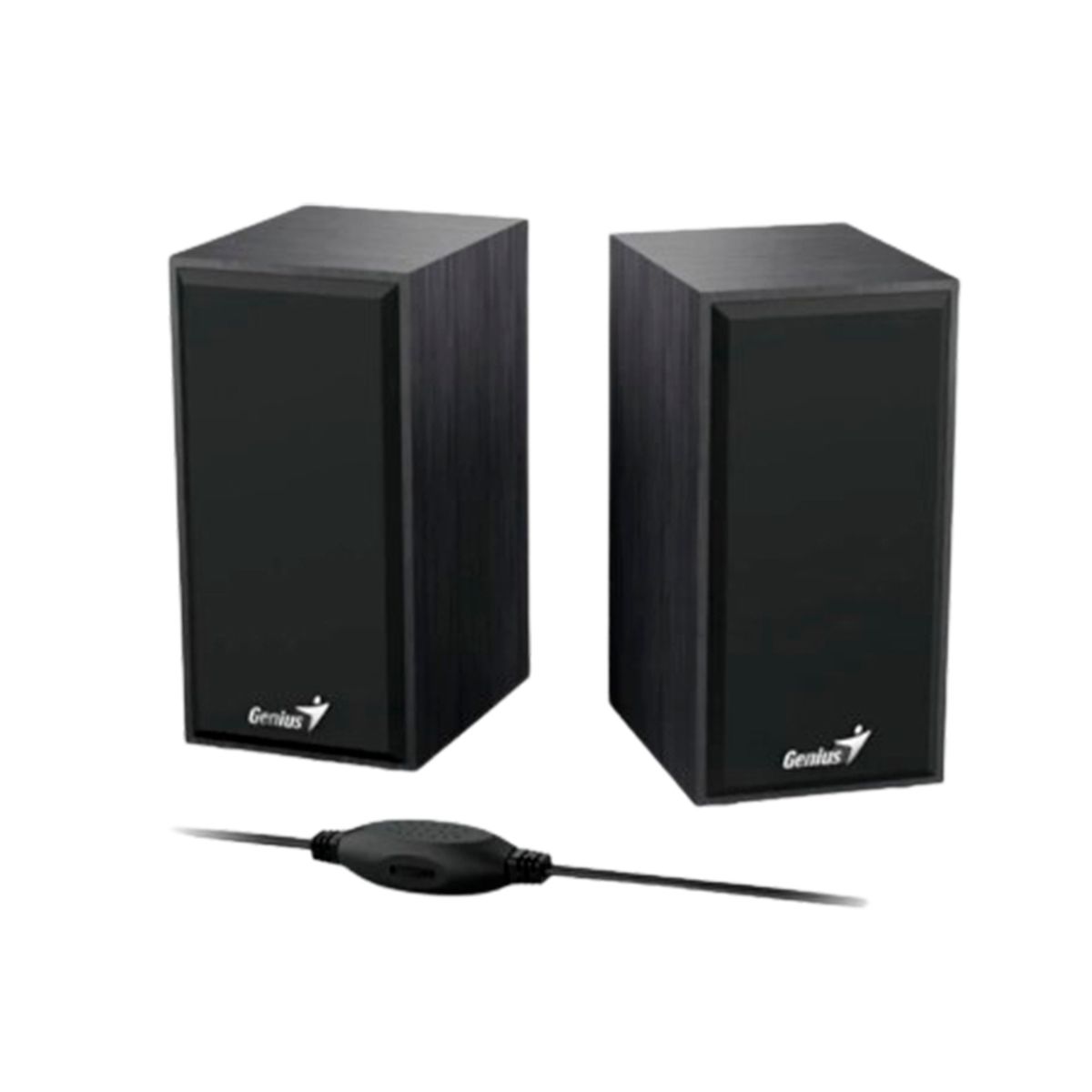 GENIUS - Parlantes Stereo Speakers Usb-Wooden 3.5 Mm Sp-Hf180 Negro