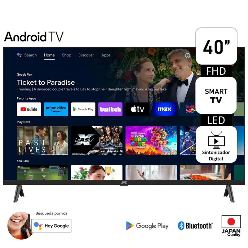 GENERICO - Televisor JVC 40 Fhd Android Tv Lt-40kb448