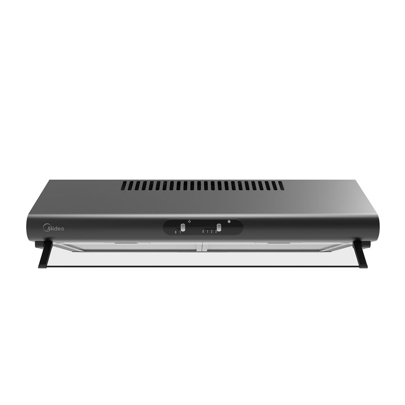 MIDEA - Campana Extractora 24"/60 cms 2 Motores Negro