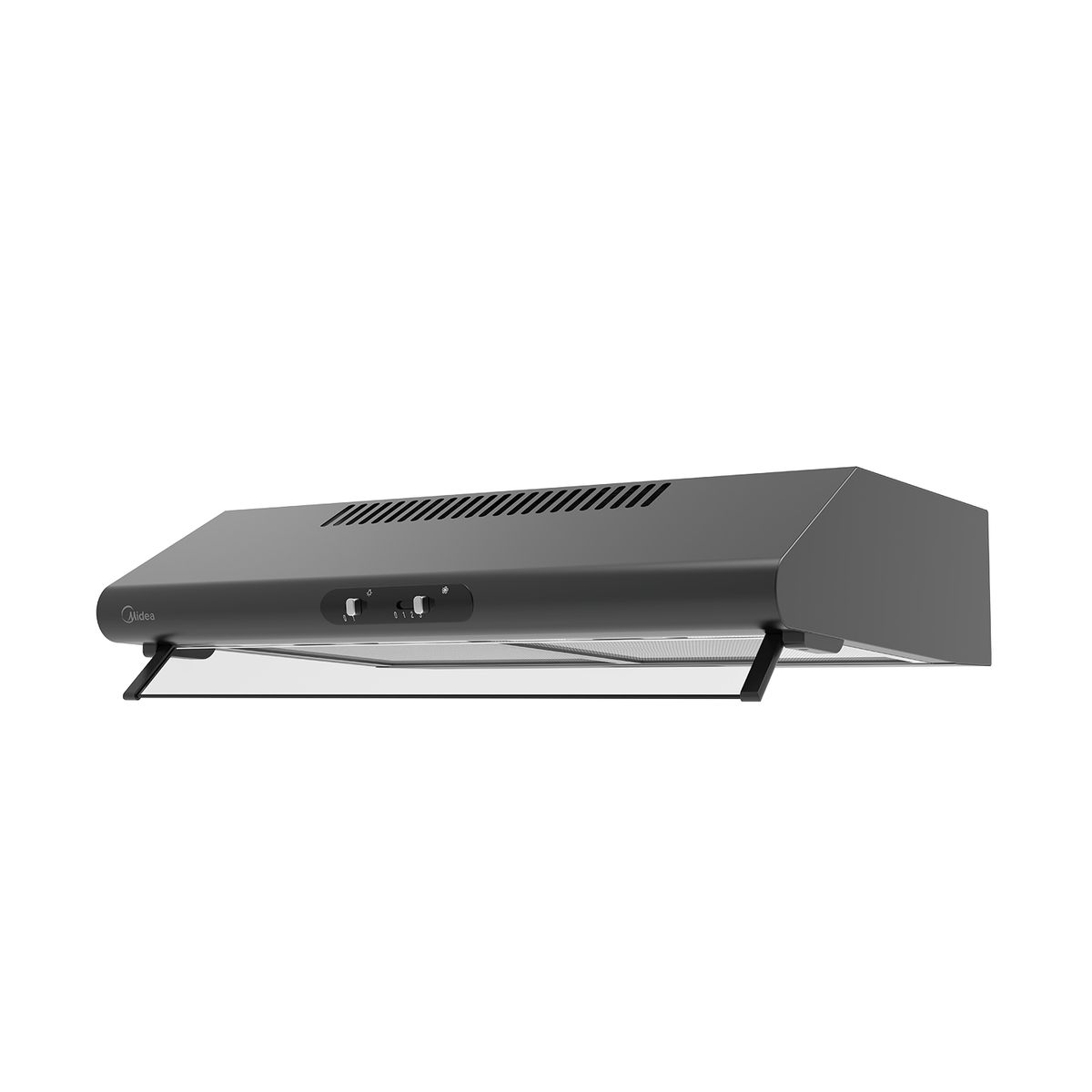MIDEA - Campana Extractora 24"/60 cms 2 Motores Negro