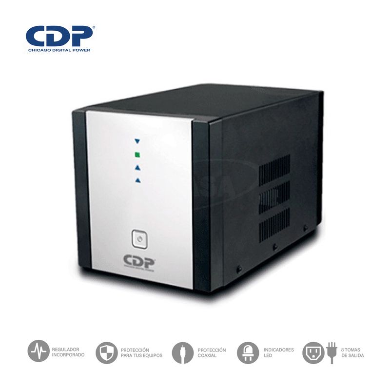 CDP - Estabilizador De Voltaje Cdp R-Avr2408I  2400 Va1800 W 8 Salidas