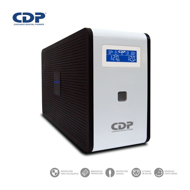 CDP - Ups Cdp R-Smart751I 750Va  375 W Autonomía 35Min 10 Salidas
