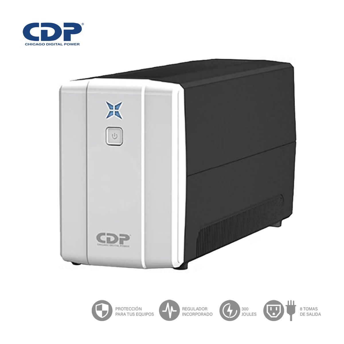 CDP - Ups Cdp R-Upr1008I 1000 Va500 W Autonomía 45 Min 8 Salidas