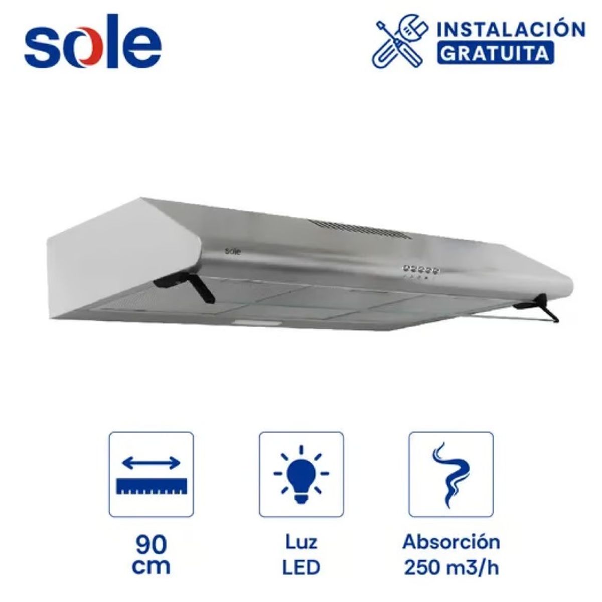 SOLE - Campana Extractora Sole TURE22CO 90cm