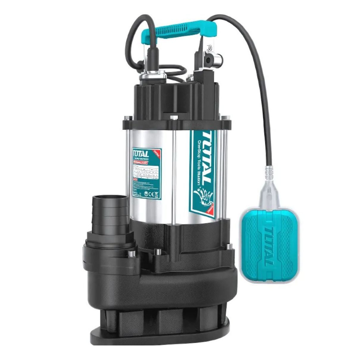 TOTAL TOOLS - BOMBA SUMERGIBLE AGUA PARA AGUA RESIDUAL Y DRENAJE 1HP 750W TOTAL