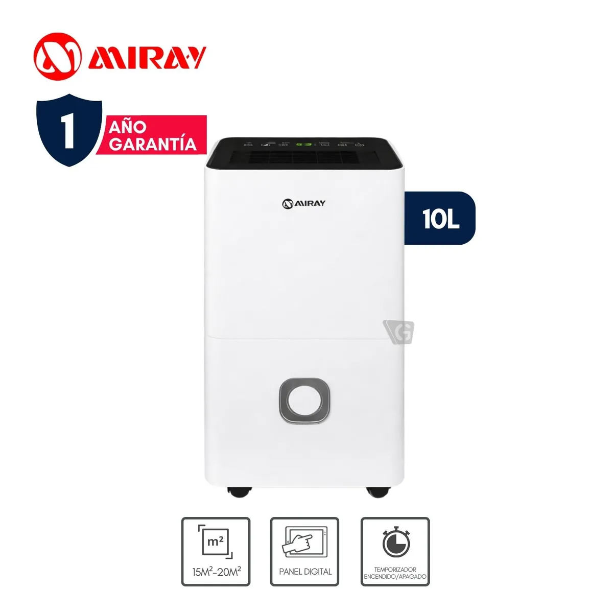 Deshumedecedor Miray DM-125 1.5 L 15 a 20 m2, marca MIRAY - Foto Principal
