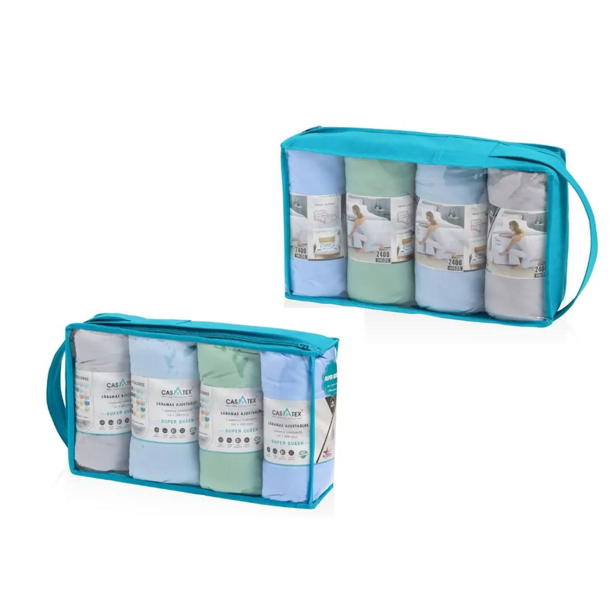 CASATEX - PACK DE SÁBANAS DE 2 PLAZAS CASATEX