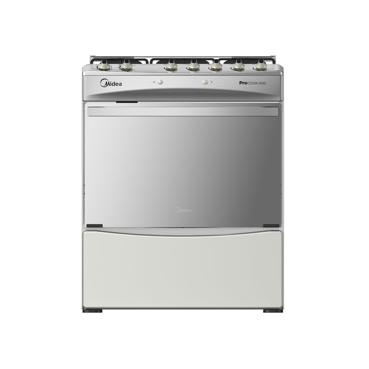 MIDEA - Cocina a Gas Pro Midea 30" 5 Quemadores Acero Inoxidable
