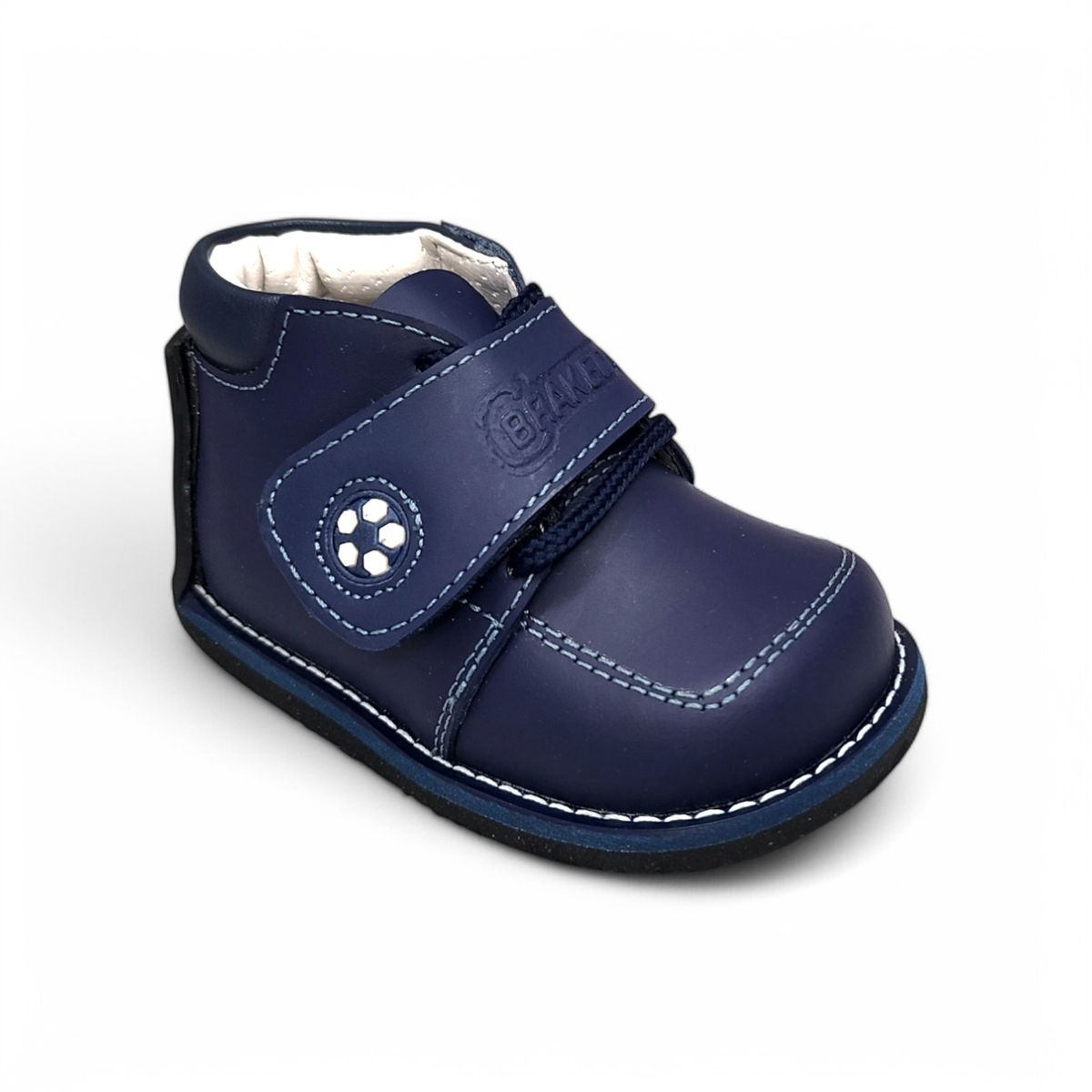 GENERICO - Zapato Pibe pegapasador semi-ortopédico Azul para bebé niño