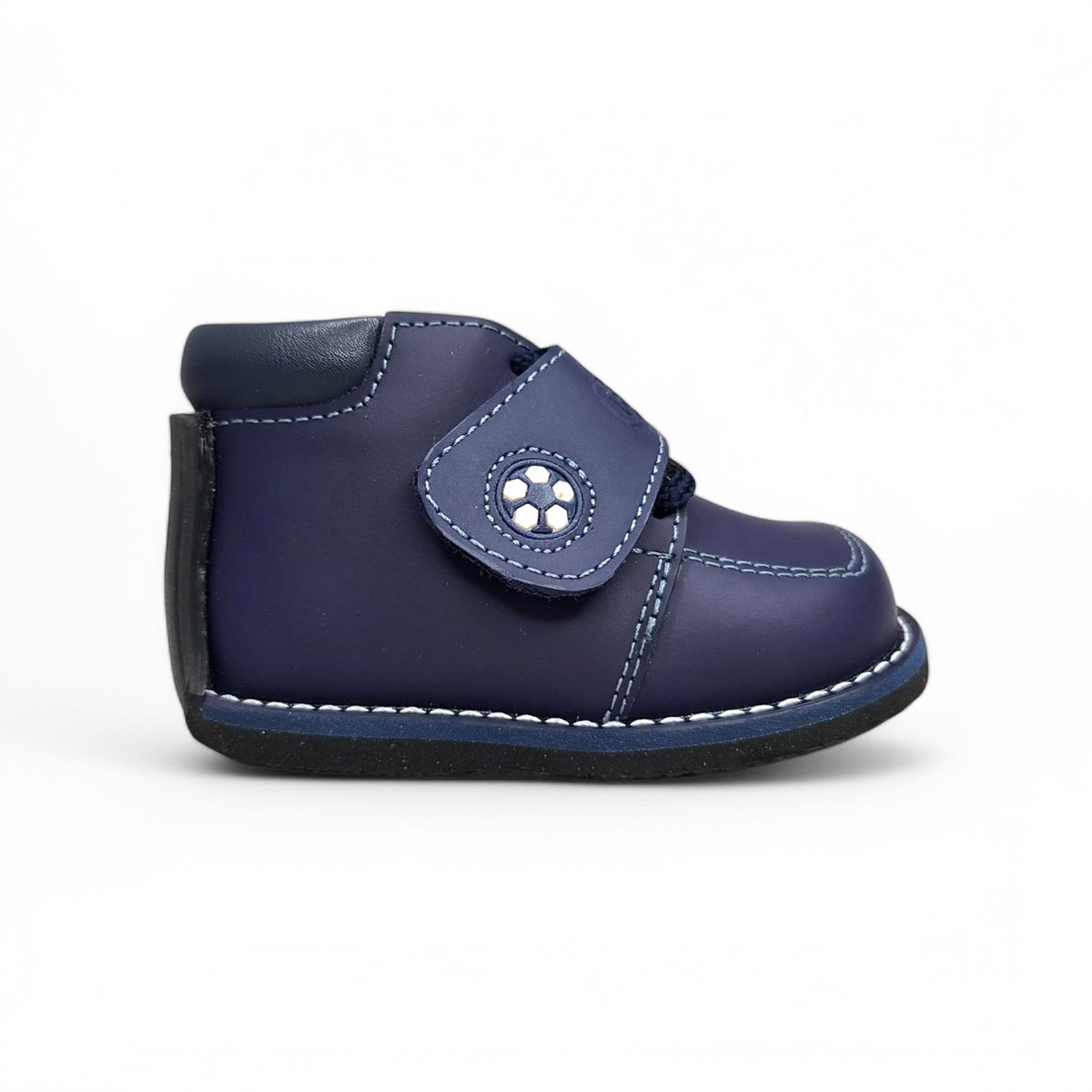 GENERICO - Zapato Pibe pegapasador semi-ortopédico Azul para bebé niño