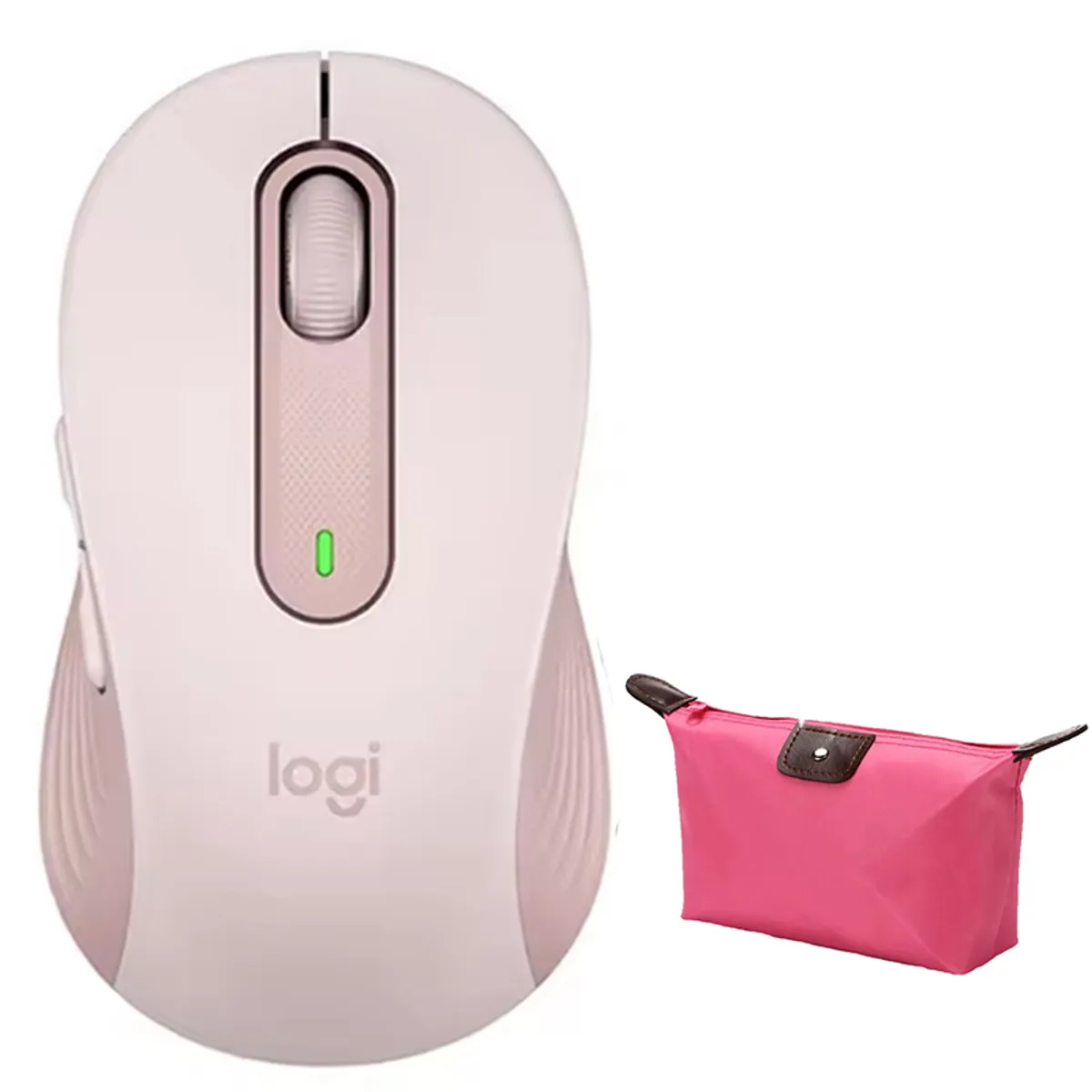 LOGITECH - Mouse Gamer Inalambrico Logitech M650 Vertical - Rosa y Estuche