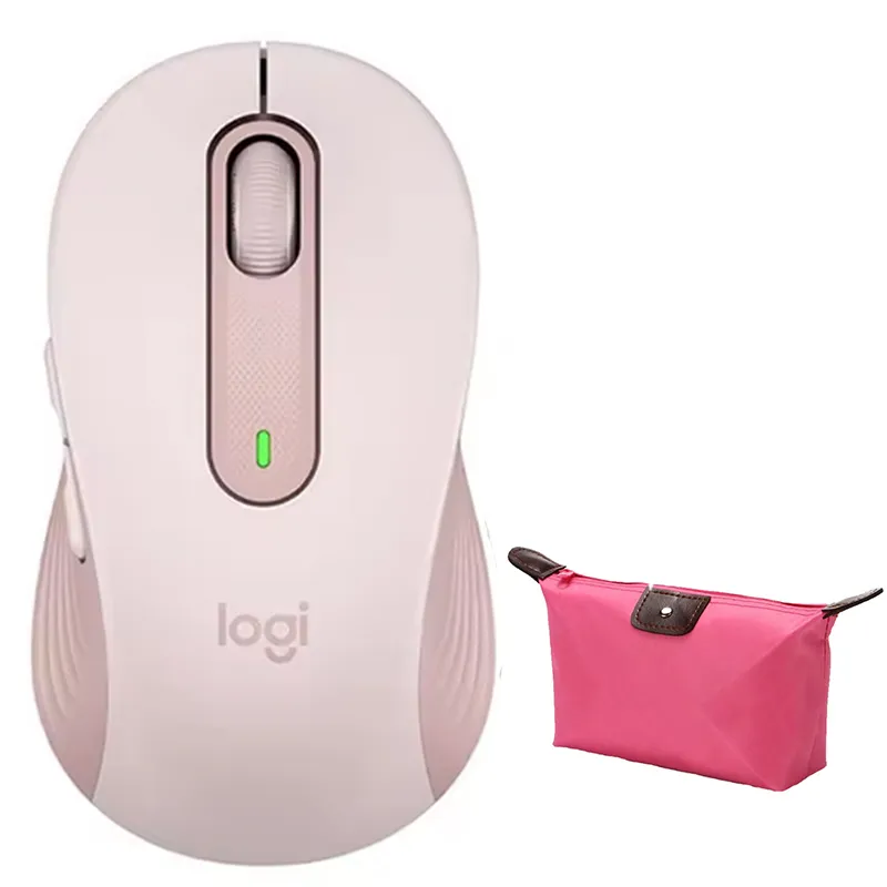 LOGITECH - Mouse Gamer Inalambrico Logitech M650 Vertical - Rosa y Estuche