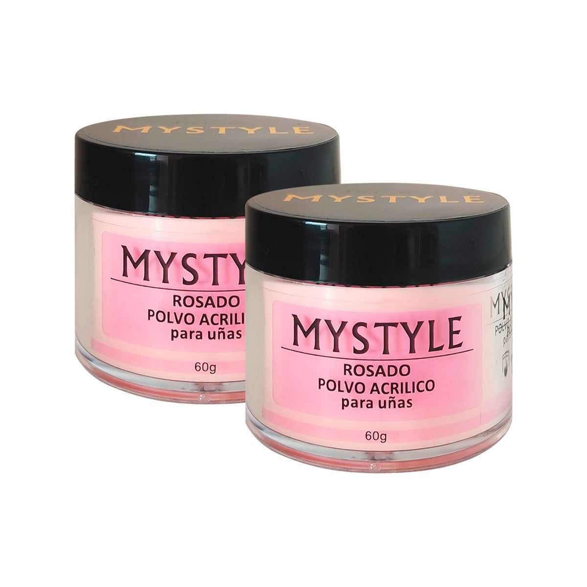 GENERICO - Mystyle Polvo Acrilico Pink 30Gr 2 Unid