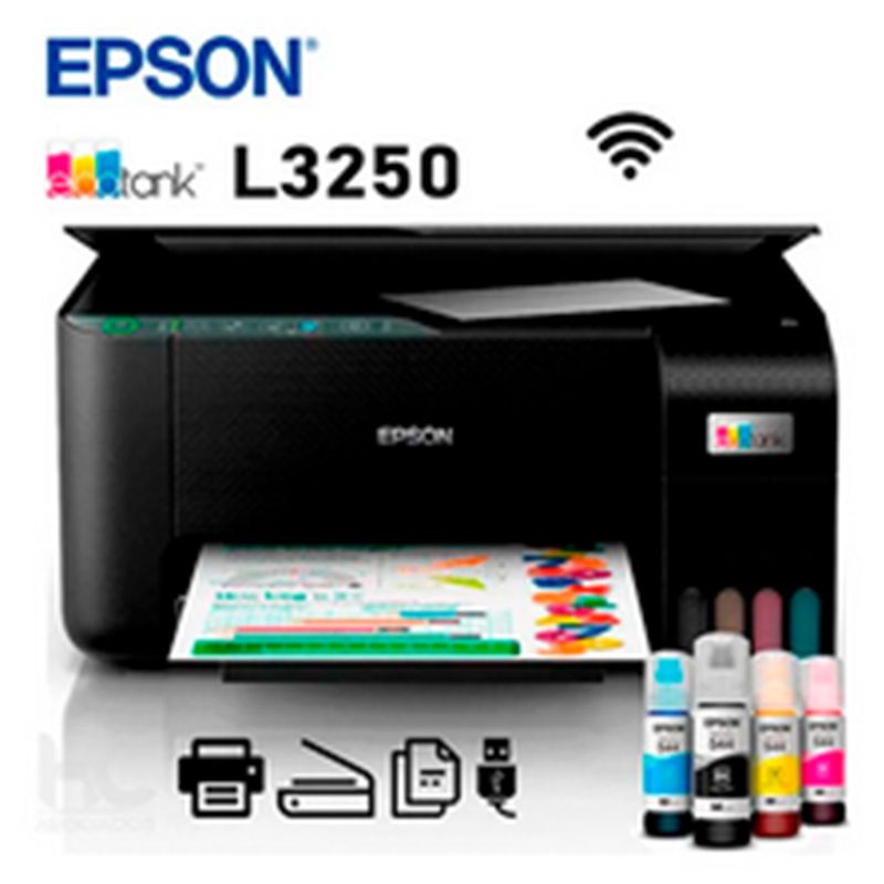 EPSON - Impresora Epson Ecotank L3250 Multifuncional Wifi