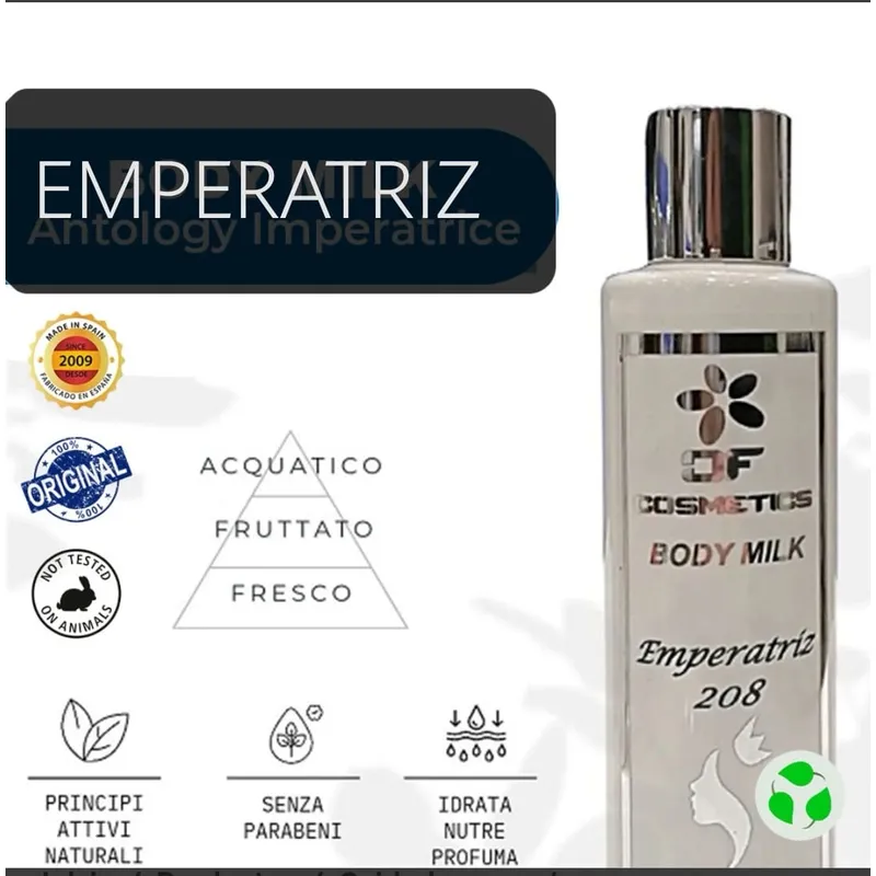 CIEN FRAGANCIAS - BODY MILK VEGANO EMPERATRIZ  ACUATICO  CIENFRAGANCIAS CIEN AROMAS 200ML