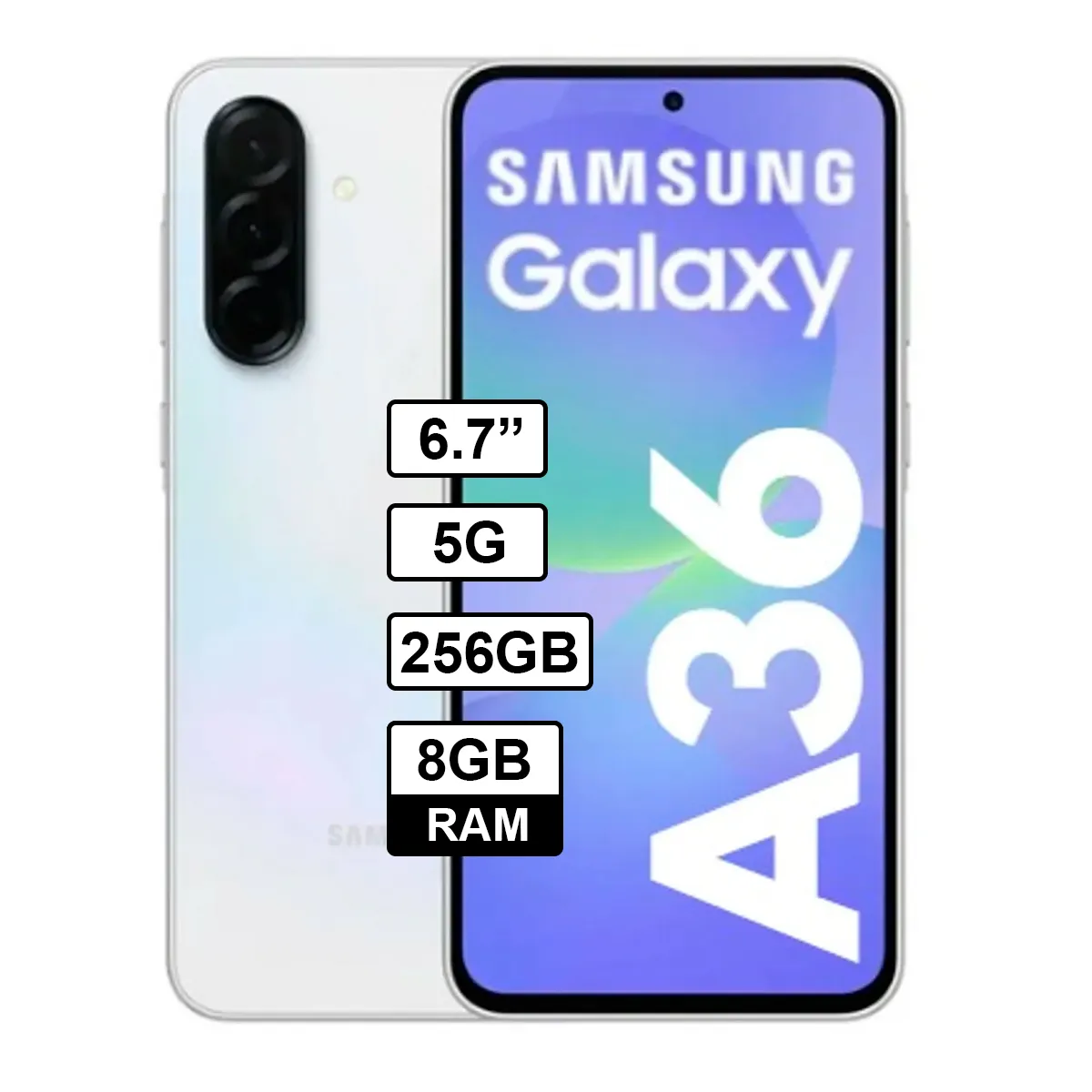 SAMSUNG - Celular Samsung Galaxy A36 5G 8GB RAM 256GB Blanco
