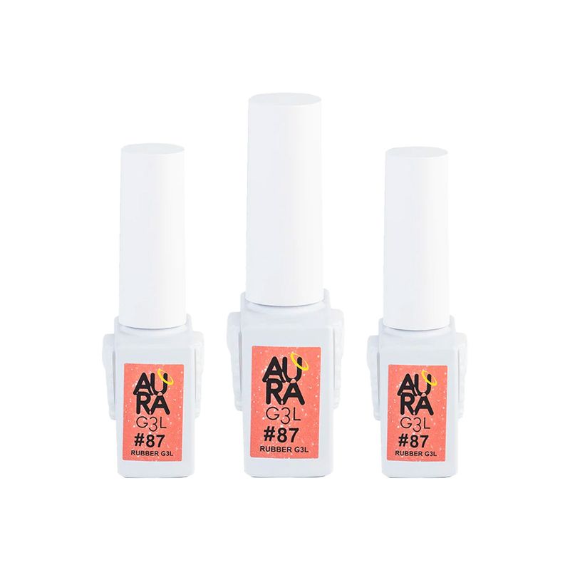GENERICO - Aura Base Rubber Colores 87 3 Unid