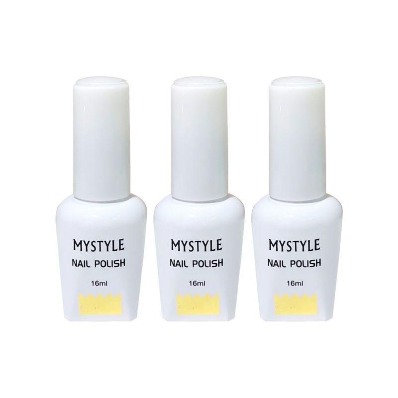 GENERICO - Mystyle Esmalte En Gel Blanco 16ml  3 Unid
