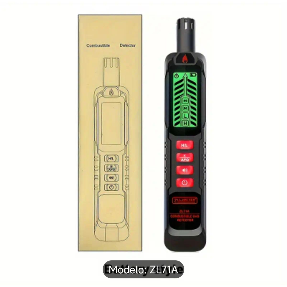 GENERICO - DETECTOR DE FUGAS DE GAS -ALCOHOL INFLAMABLE NATURAL COMBUSTIBLE