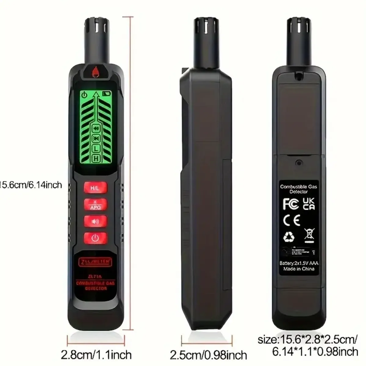 GENERICO - DETECTOR DE FUGAS DE GAS -ALCOHOL INFLAMABLE NATURAL COMBUSTIBLE