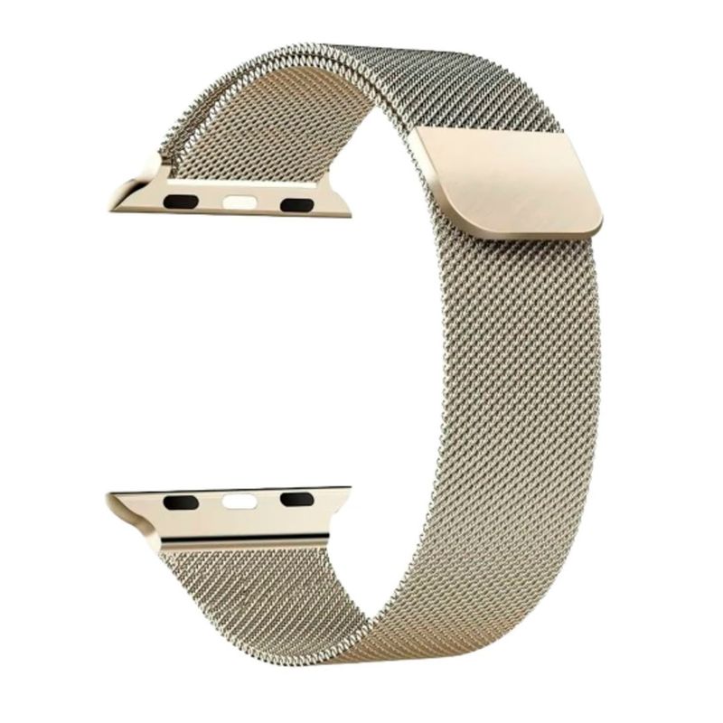 GENERICO - Correa Milanese Imantada Para Apple Watch 40mm Beige