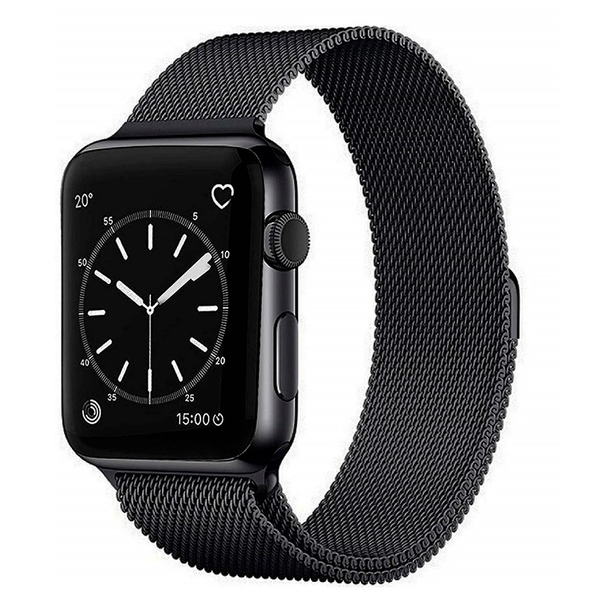 GENERICO - Correa Milanese Imantada Para Apple Watch 42mm Negro