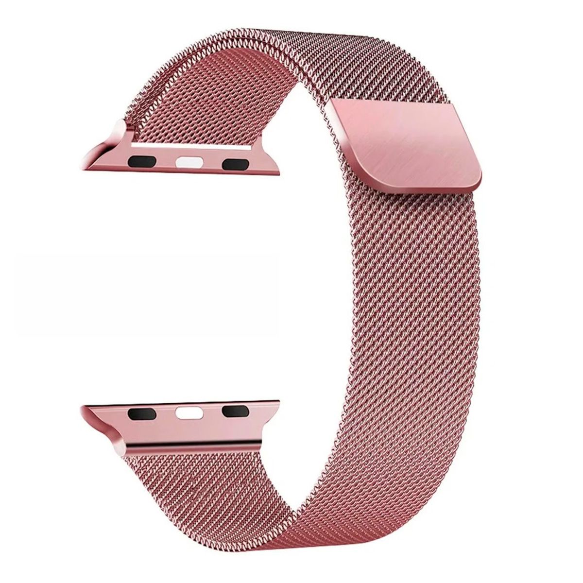 GENERICO - Correa Milanese Imantada Para Apple Watch 45mm Rosa