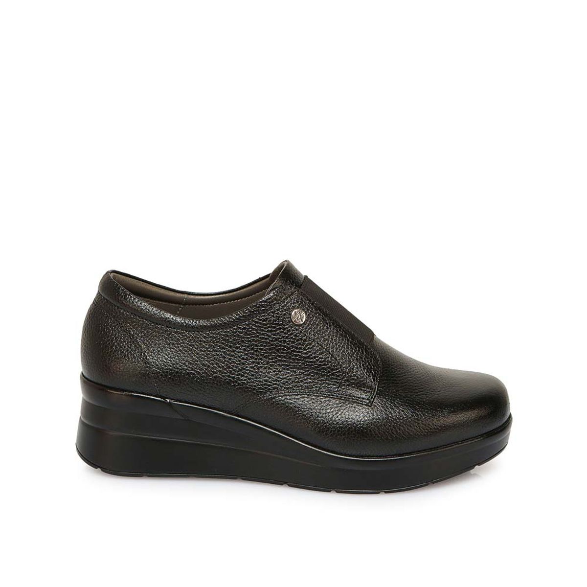 VIALE - Zapato Slip On Casual WIL-2535 Negro Viale Cuero