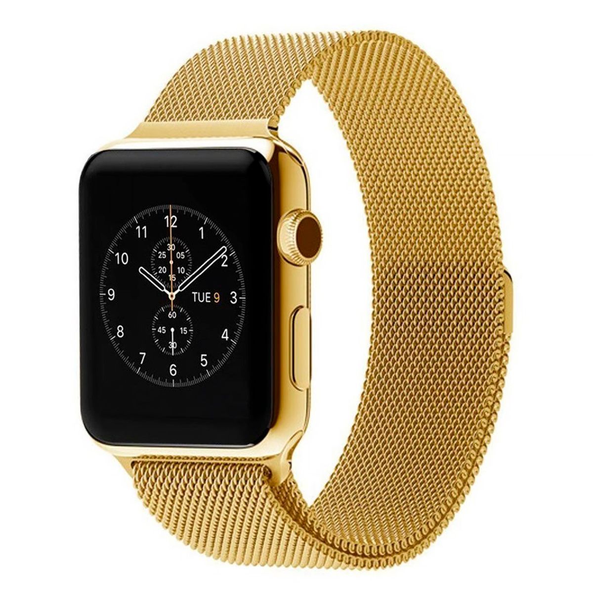 GENERICO - Correa Milanese Imantada Para Apple Watch 45mm Dorado