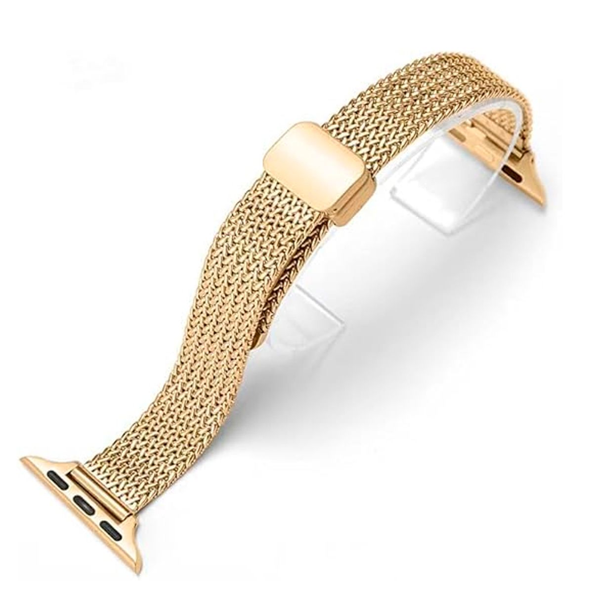 GENERICO - Correa De Metal Con Malla En Espiga Para Apple Watch 40 Mm Dorado