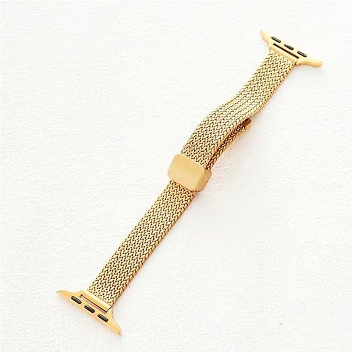 GENERICO - Correa De Metal Con Malla En Espiga Para Apple Watch 41 Mm Dorado