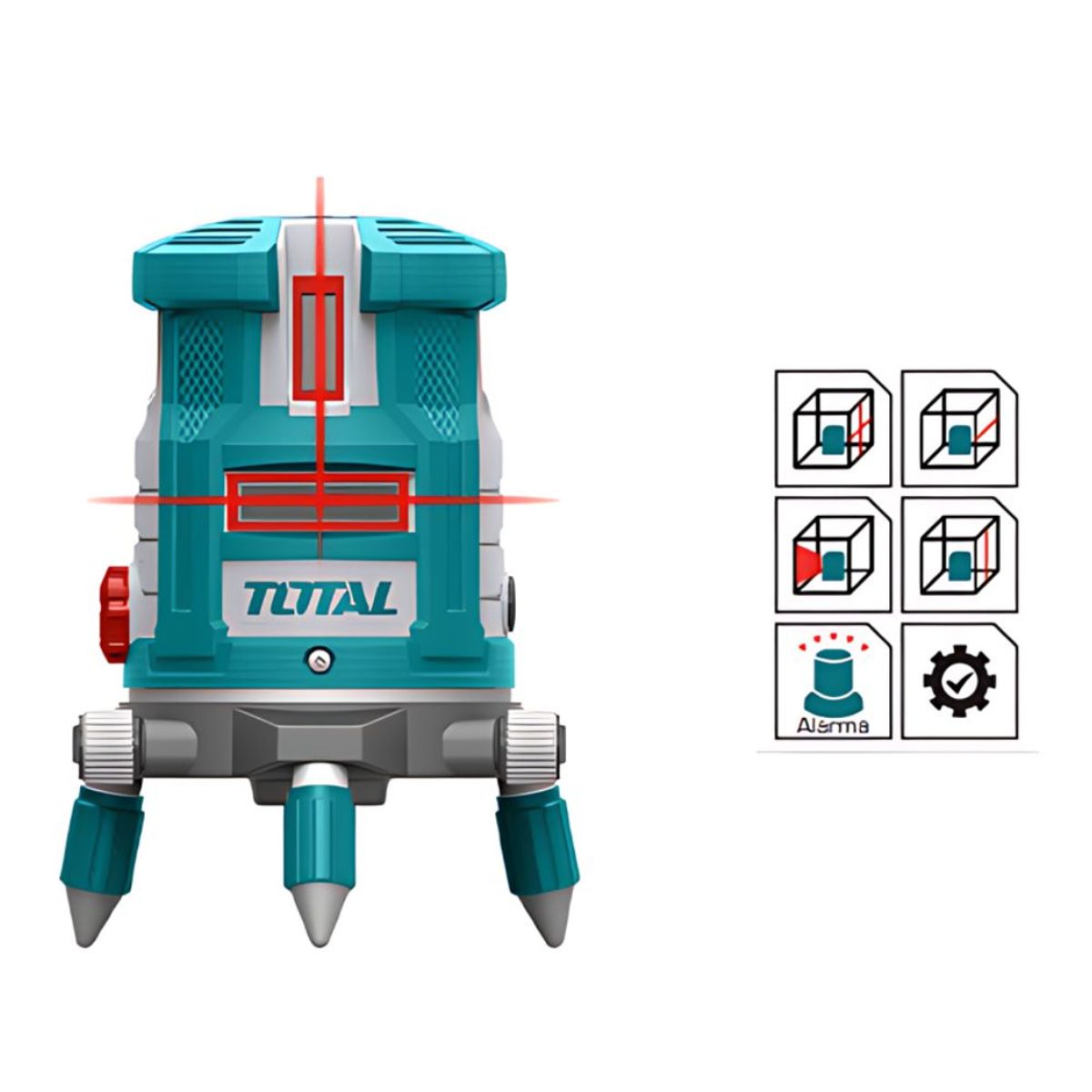 TOTAL TOOLS - NIVEL LÁSER TOTAL AUTONIVELANTE 5 LINEAS 0-30M TLL306505