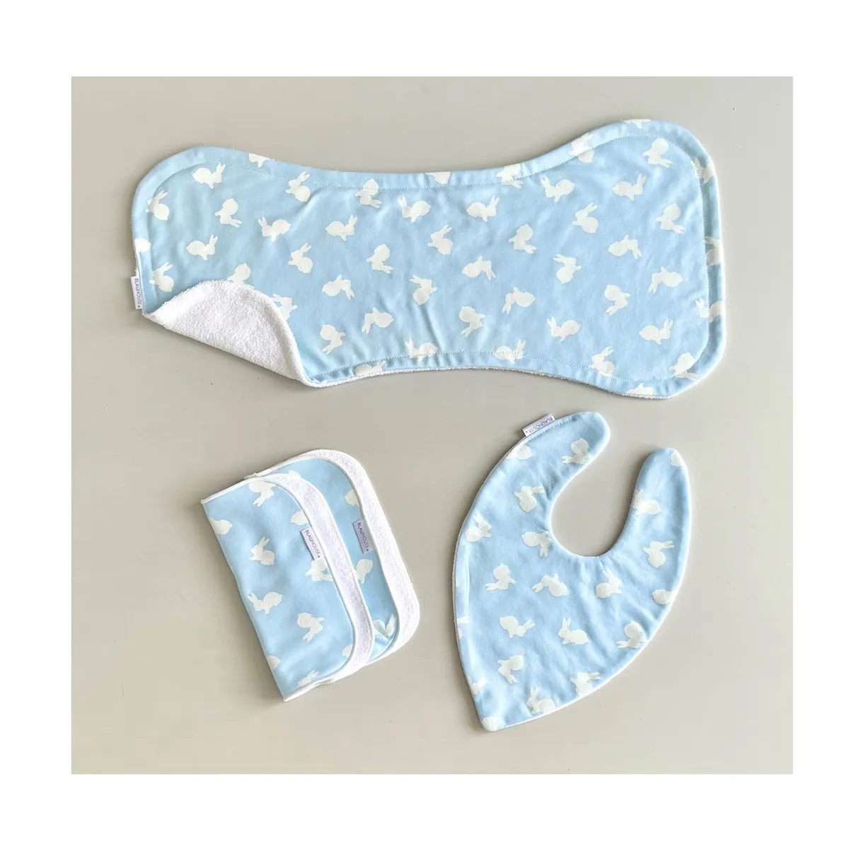BLAUHOUSE - Babero Bandana Babita Hombrera Babita Bebe Set x 4