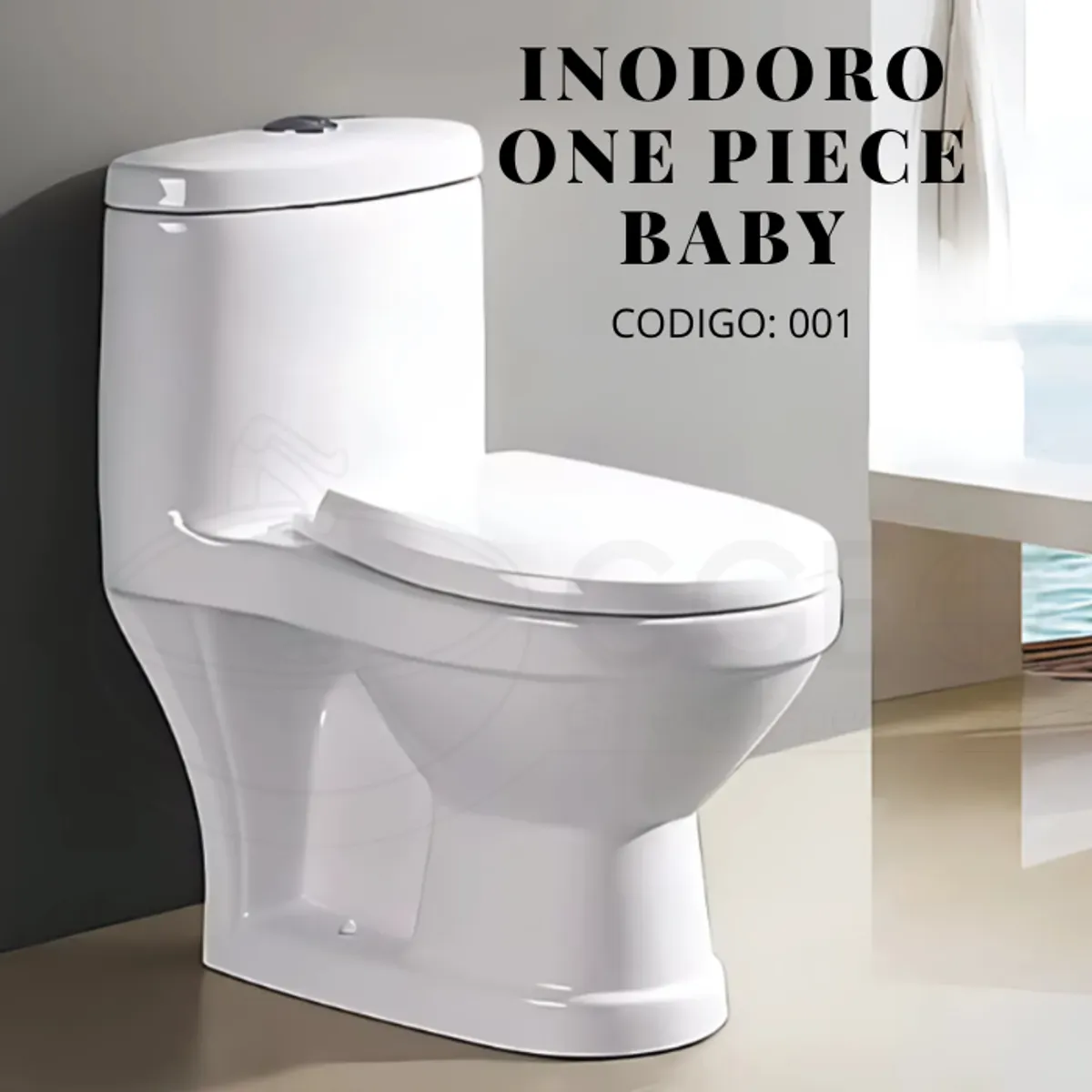 GENERICO - INODORO ONE PIECE BABY (NIÑOS) BLANCO 001