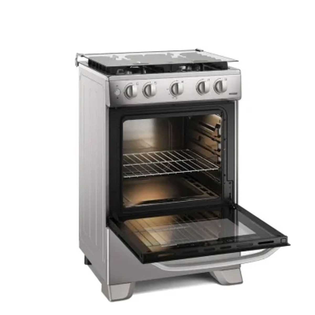 ELECTROLUX - Cocina Electrolux 4 Quemadores Efficient VaporBake y Parrilla Hierro Fundido Silver FE4ISR