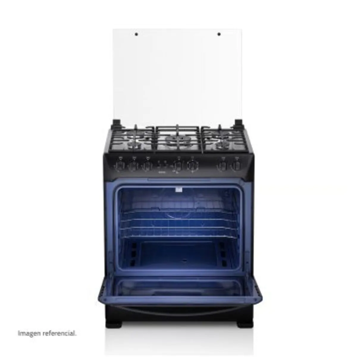 INDURAMA - Cocina de pie 5 Quemadores Borgona Zafiro Indurama