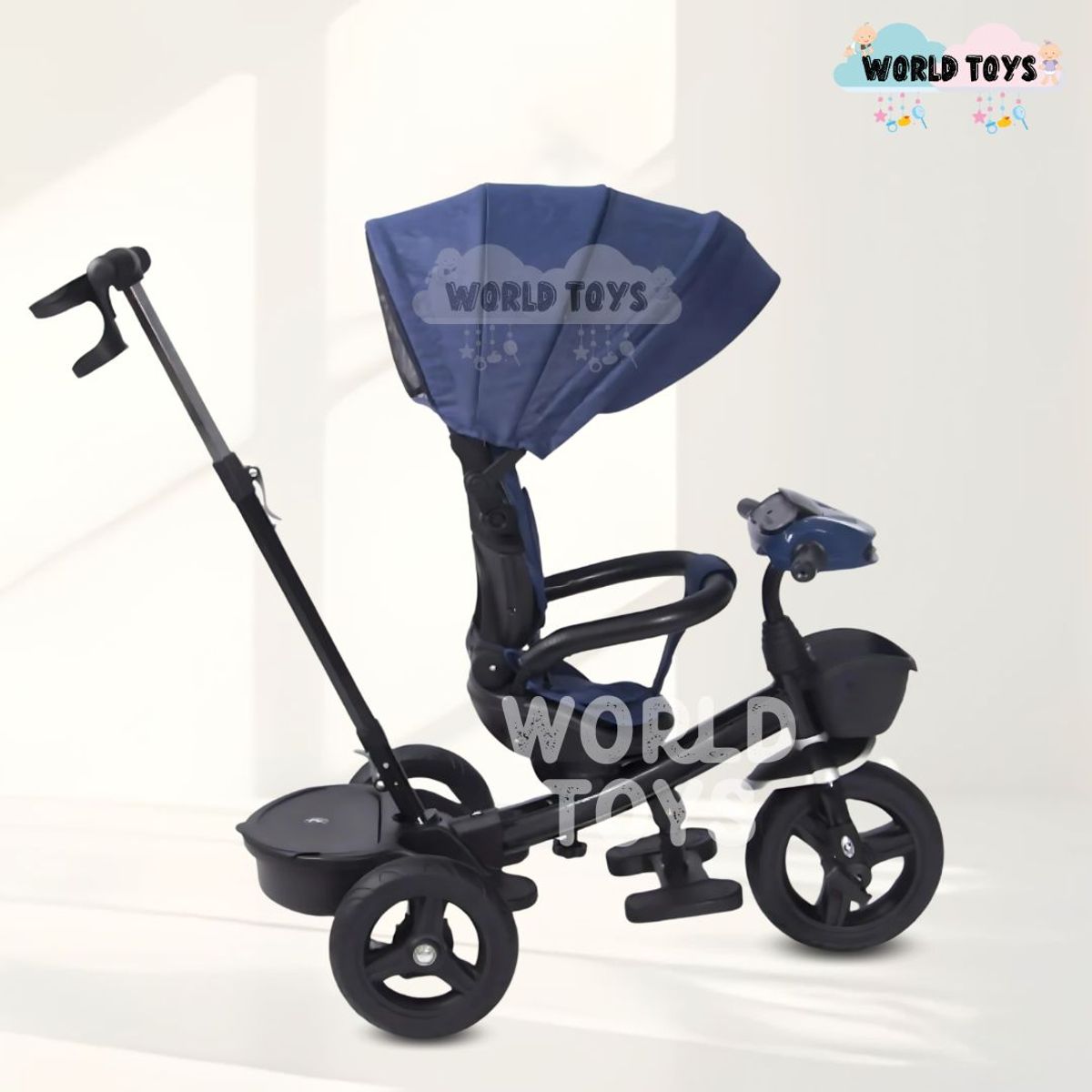 EBABY - Triciclo Guiador 3 En 1 «ARIA» Blue