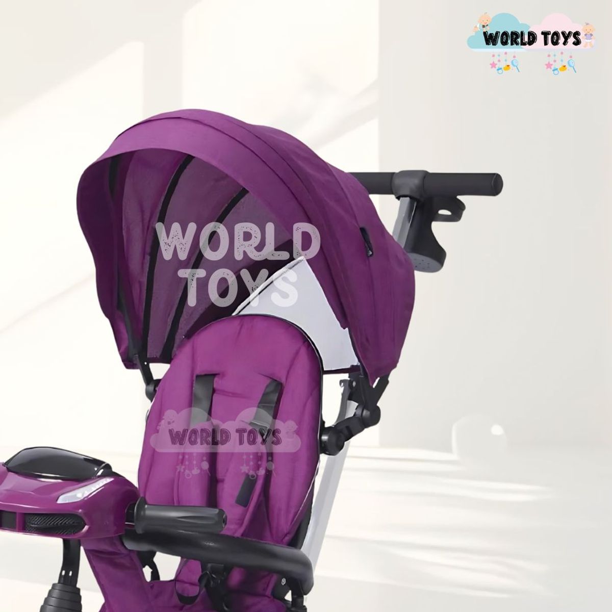 EBABY - Triciclo Guiador 3 En 1 «ARIA» Purple