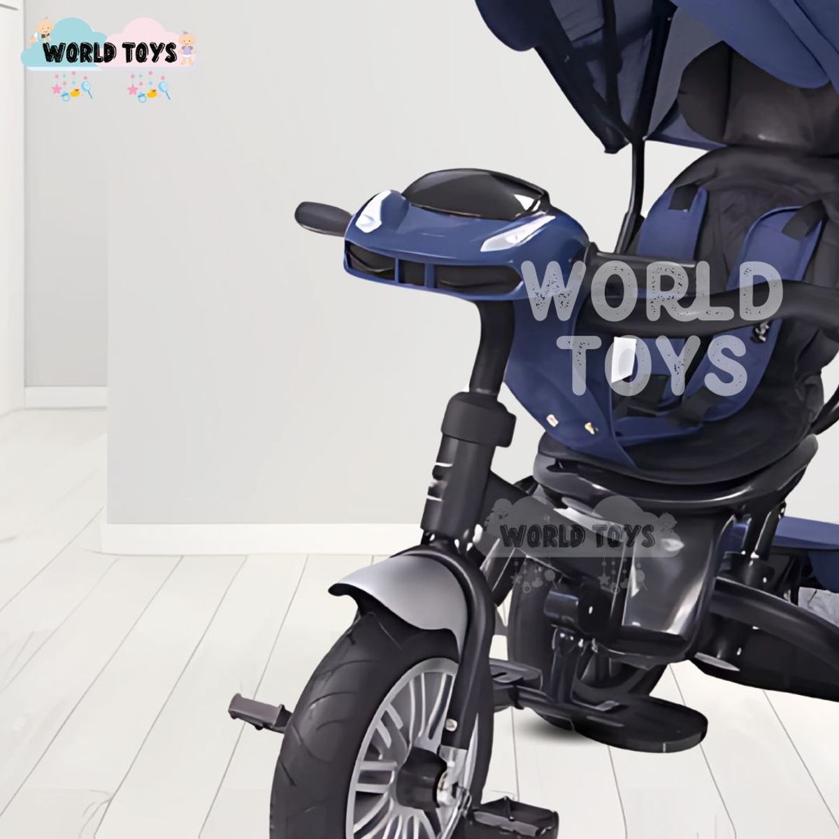 EBABY - Triciclo Guiador 3 En 1 «ZOE» Blue