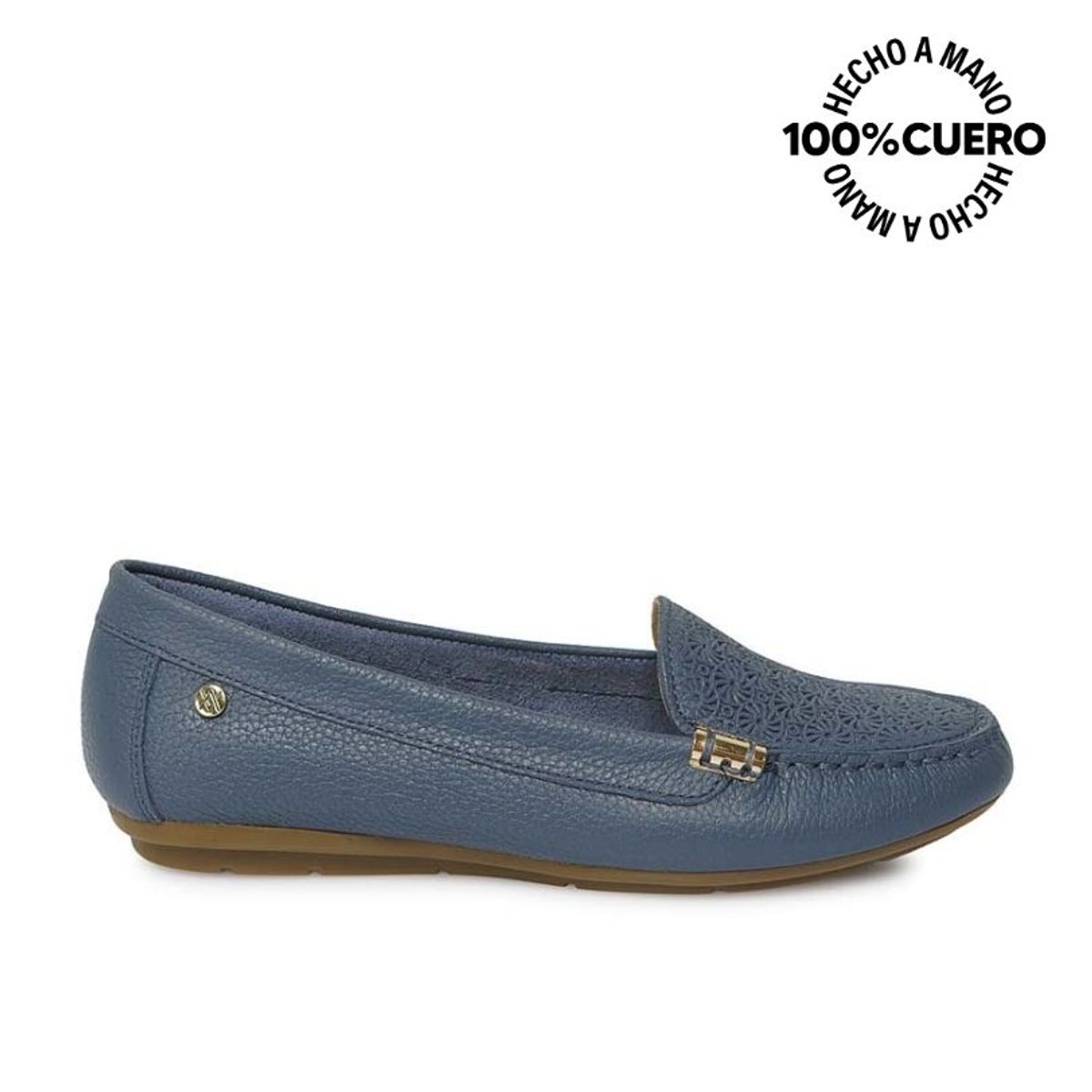 VIALE - Zapato Mocasín Casual CORE-2101 Acero Viale Cuero