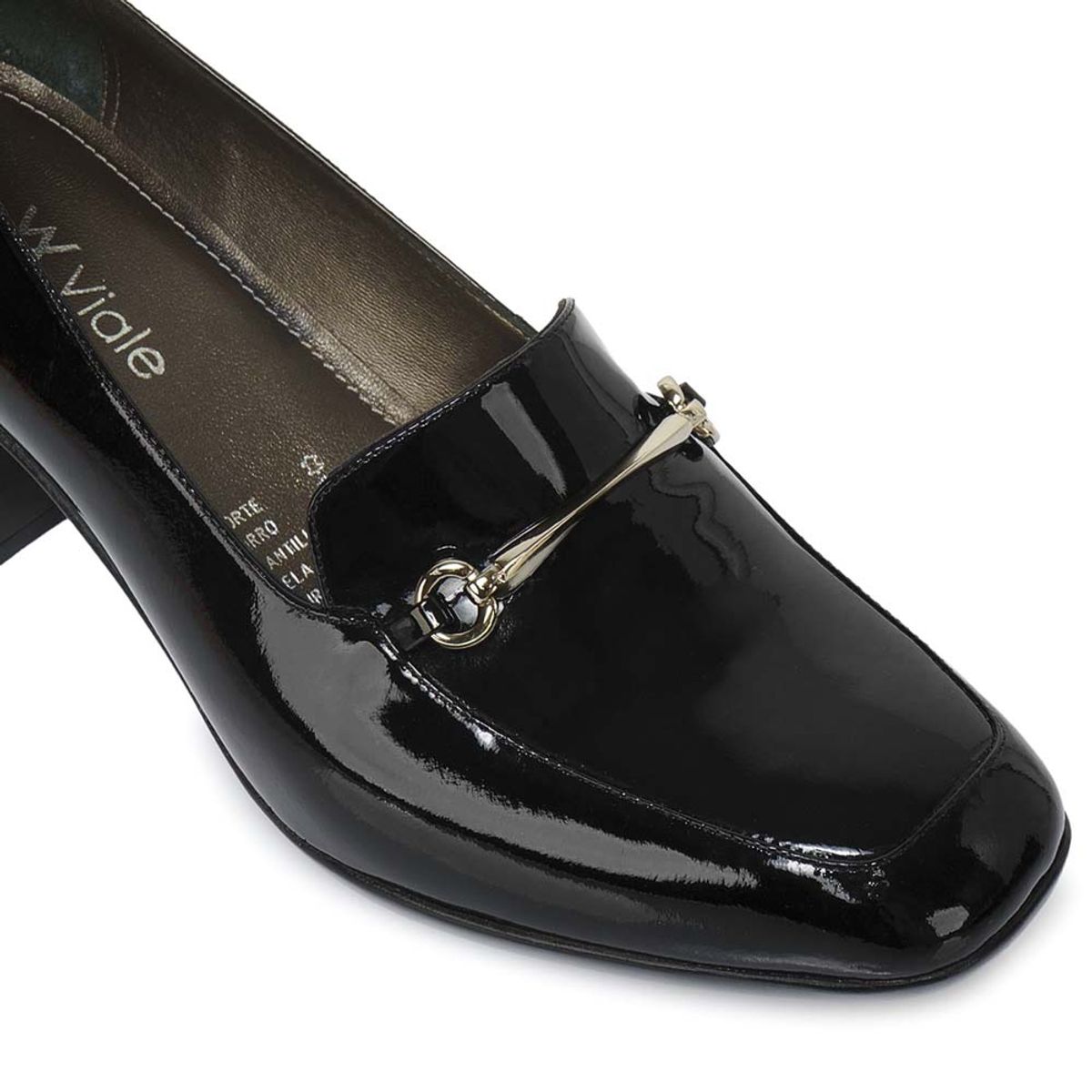 VIALE - Zapato Mocasín Casual DAYA-2516 Negro Viale Cuero