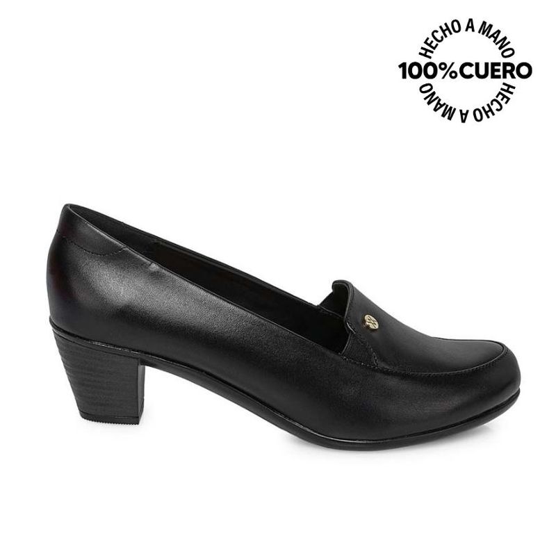 VIALE - Zapato Mocasín Casual DK-2511 Negro Viale Cuero
